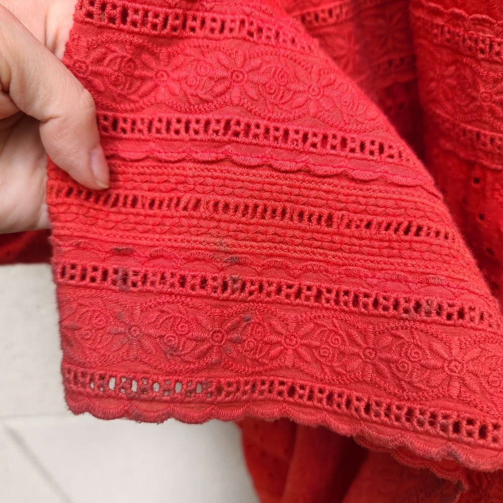 Alice + Olivia | Levine Broderie-Anglaise Cotton Linen Blend Maxi Dress NEW - Picture 10 of 16
